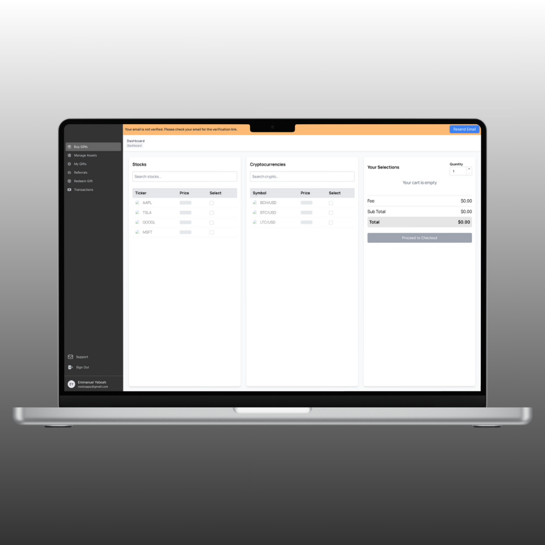 GrowingGift Platform screenshot 1
